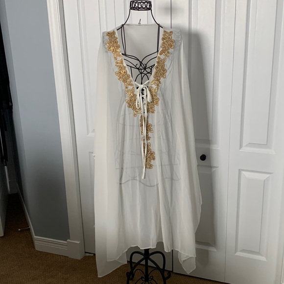 Beautiful Beaded Bathing Suit Cover Up - Picture 2 of 5